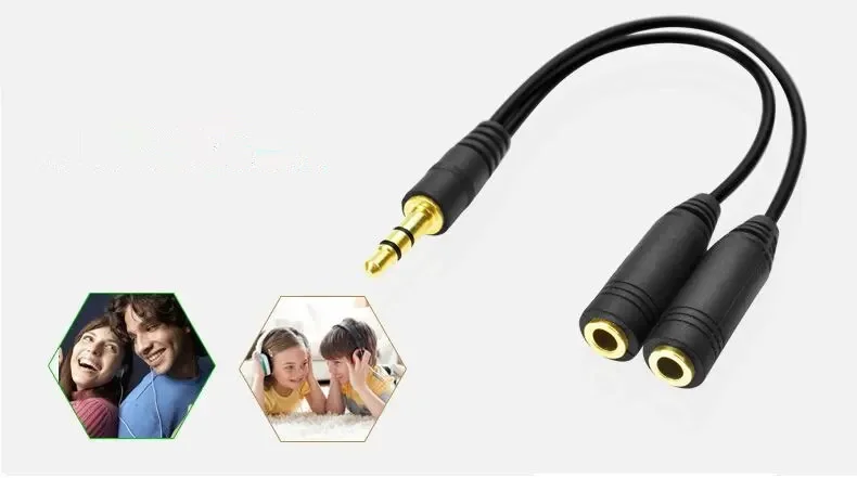 Headphone Splitter, 3.5mm Exte - Earphone Splitter Jack recension och pris