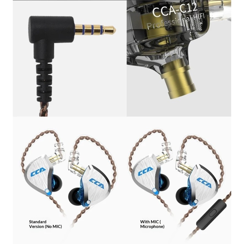 CCA C12 Earphones Hi-Fi Audiop - Audiophile Headphone Wired recension och pris