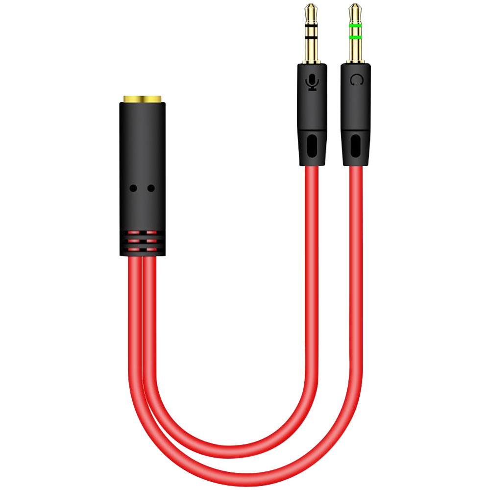 3.5mm Jack 2 Male To 1 Female  - Earphone Splitter Jack recension och pris