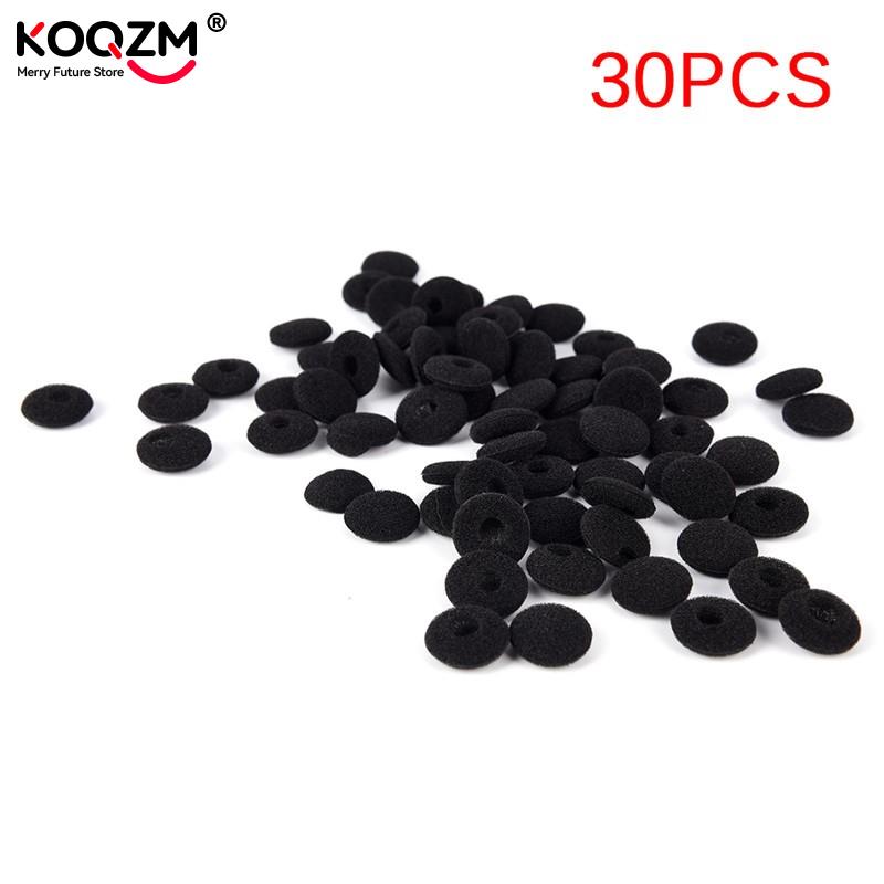30pcs Sponge Covers Tips Black - Earphone Foam Tip recension och pris