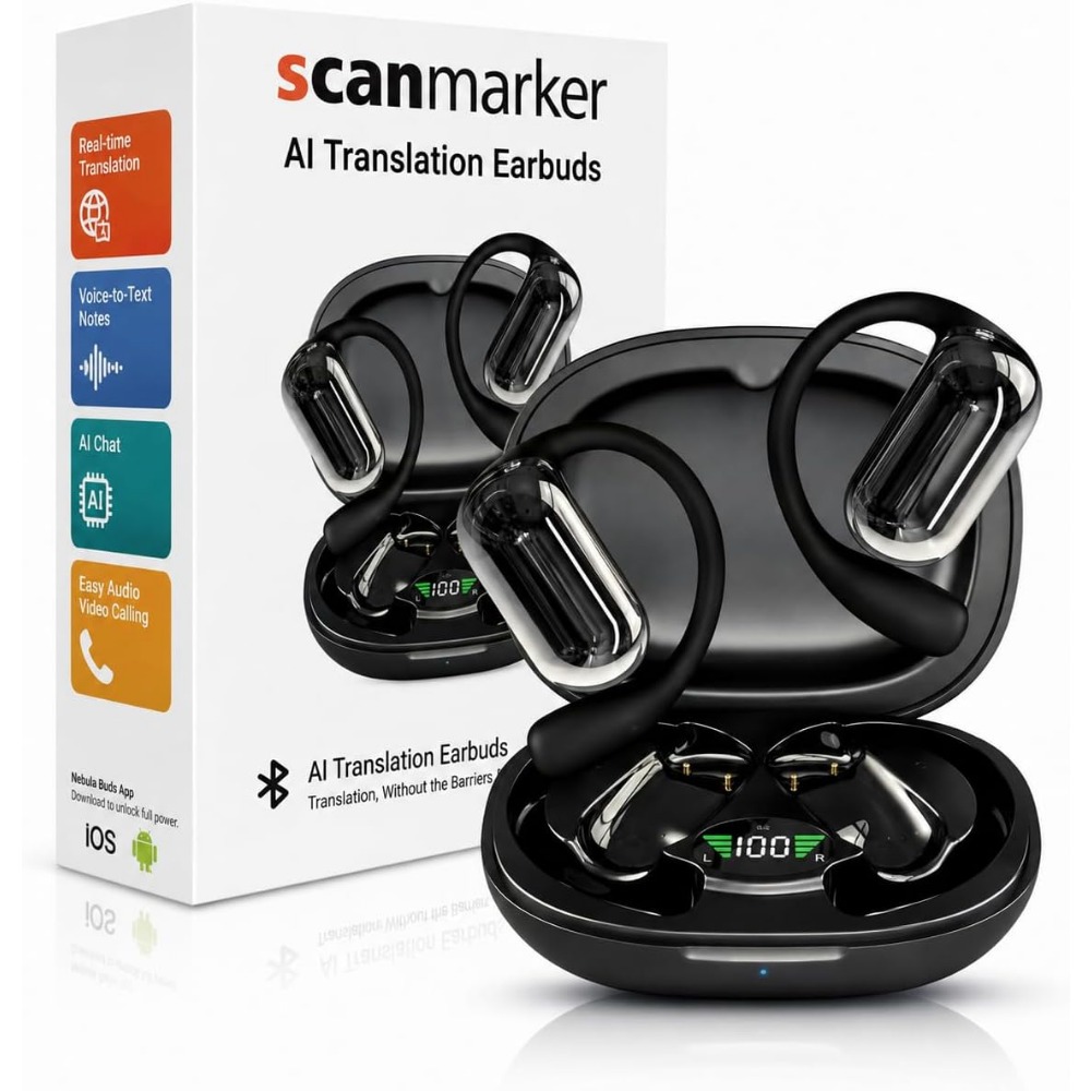 Real-Time Translation Earbuds: - Noise Cancelling Headphone recension och pris