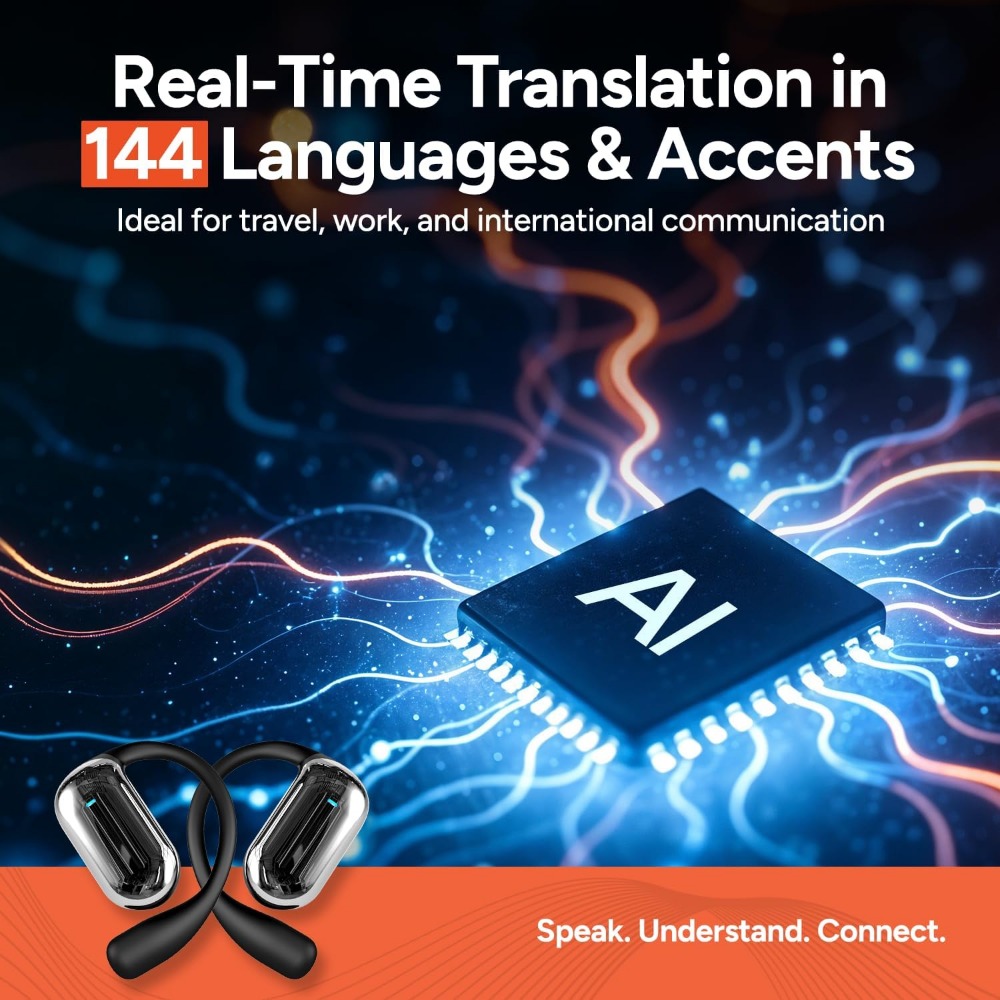 Real-Time Translation Earbuds: - Noise Cancelling Headphone recension och pris