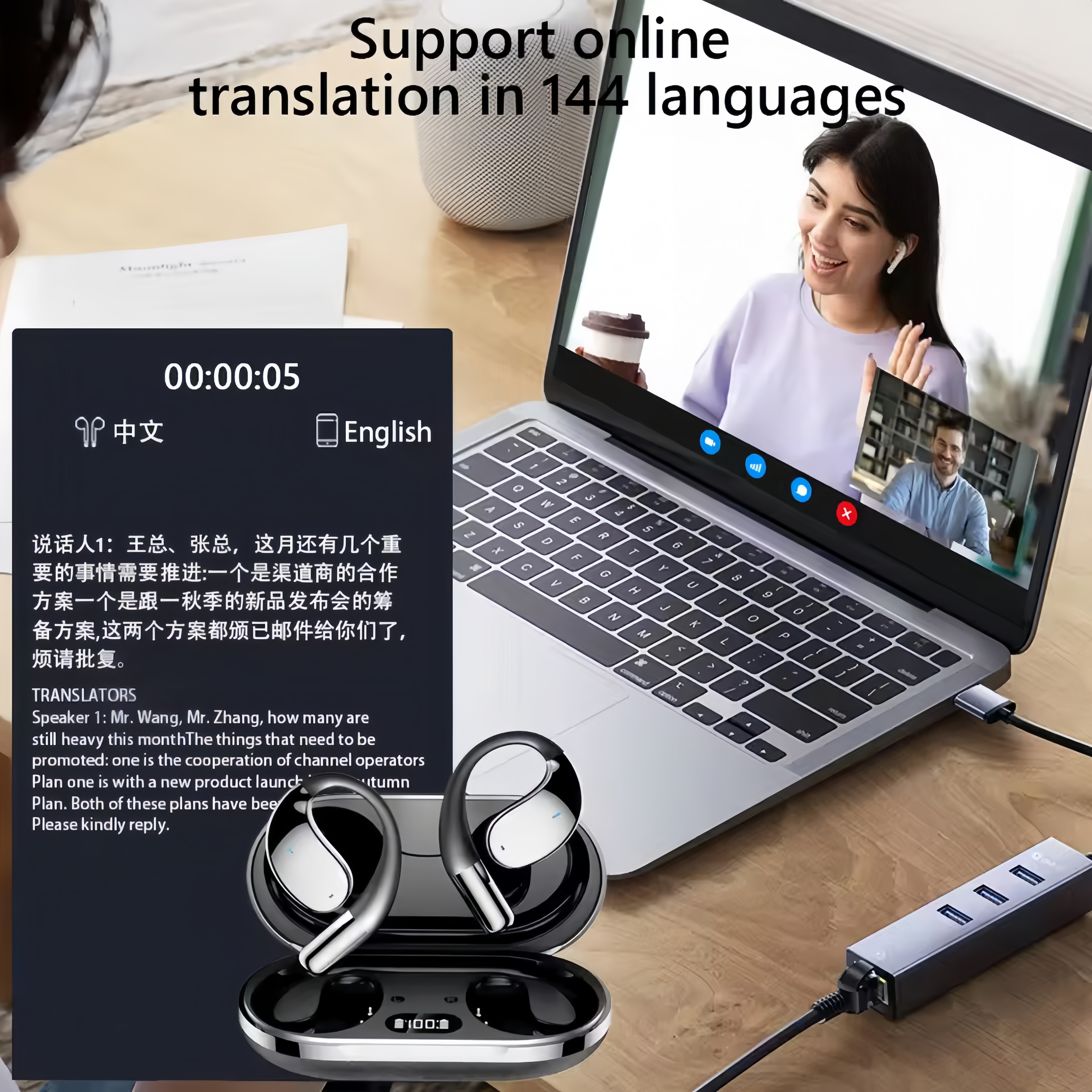 2026 New AI Translation Earbud - Noise Cancelling Headphone recension och pris