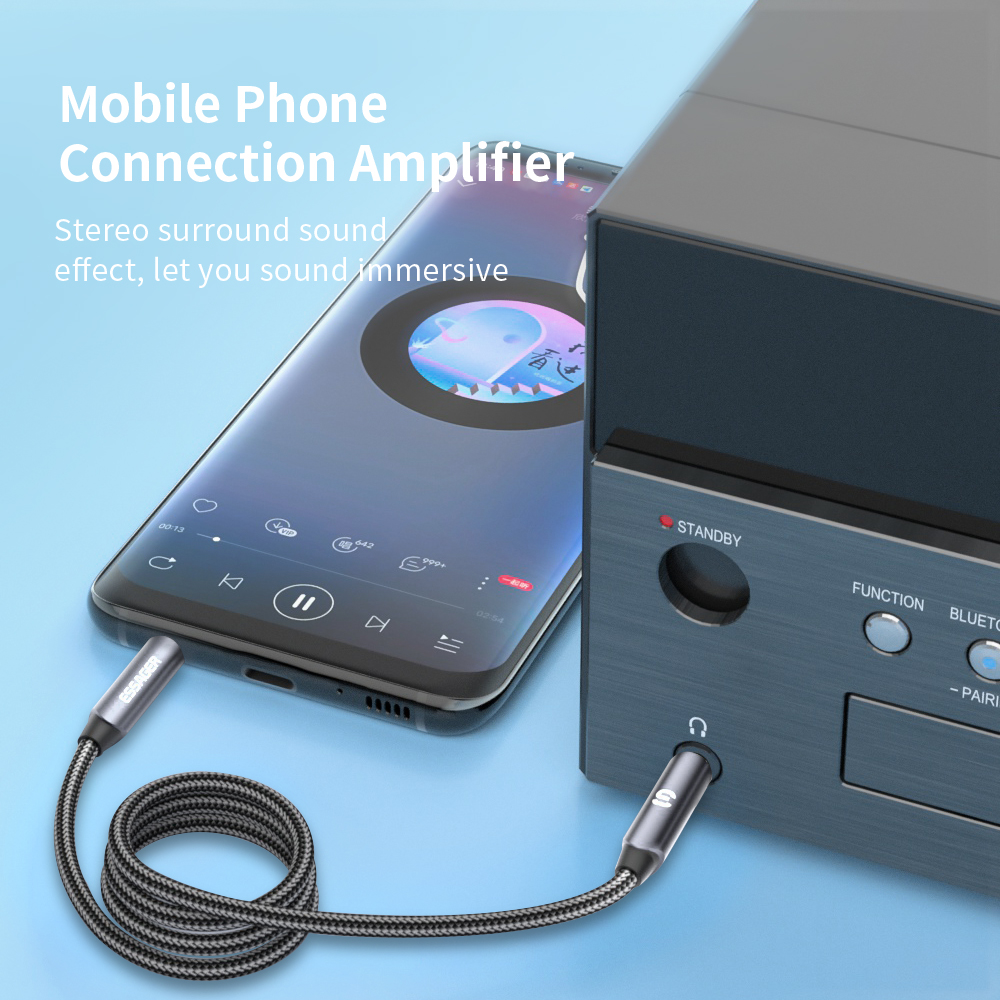 ESSAGER Headphone Extension Ca - Earphone Splitter Jack recension och pris
