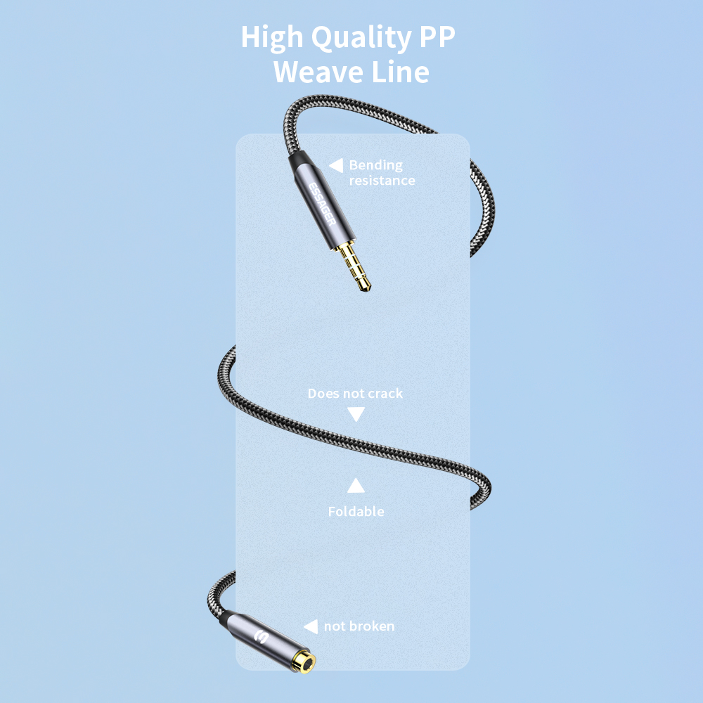 ESSAGER Headphone Extension Ca - Earphone Splitter Jack recension och pris