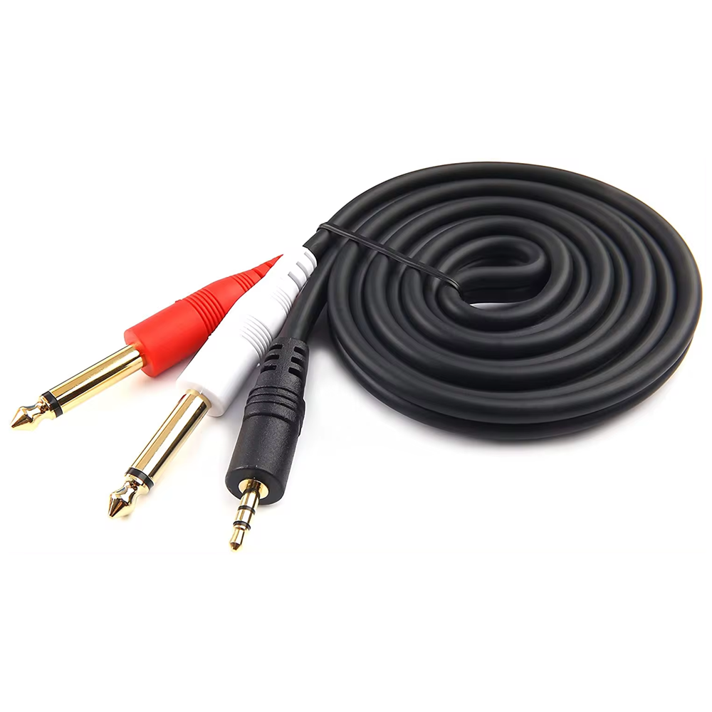 3.5mm TRS to Dual 6.35mm TS Y  - Audio Splitter Y recension och pris