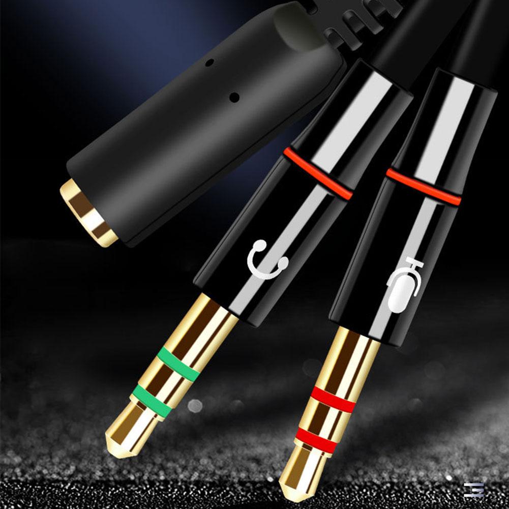 Headphone Microphone Audio Con - Audio Splitter Y recension och pris