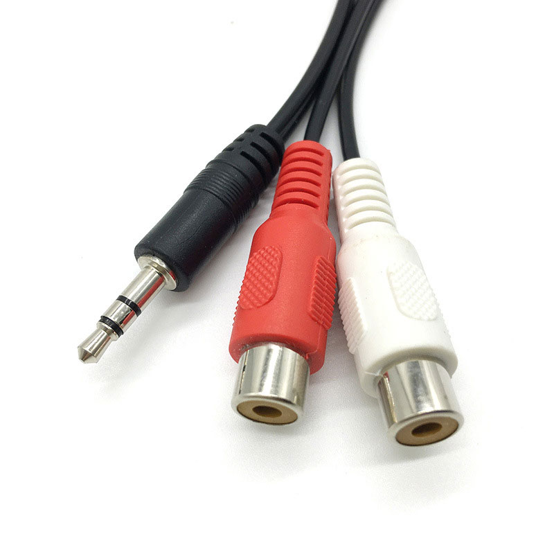 3.5 Jack Male to 2RCA 2AV Fema - Earphone Splitter Jack recension och pris