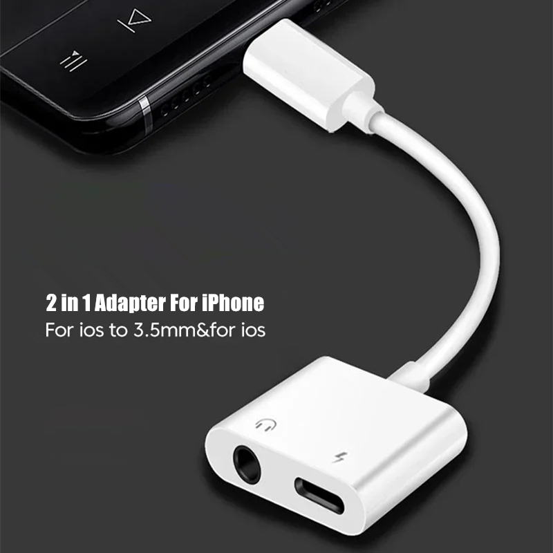 2 in 1 iOS to 3.5mm Jack Audio - Earphone Splitter Jack recension och pris