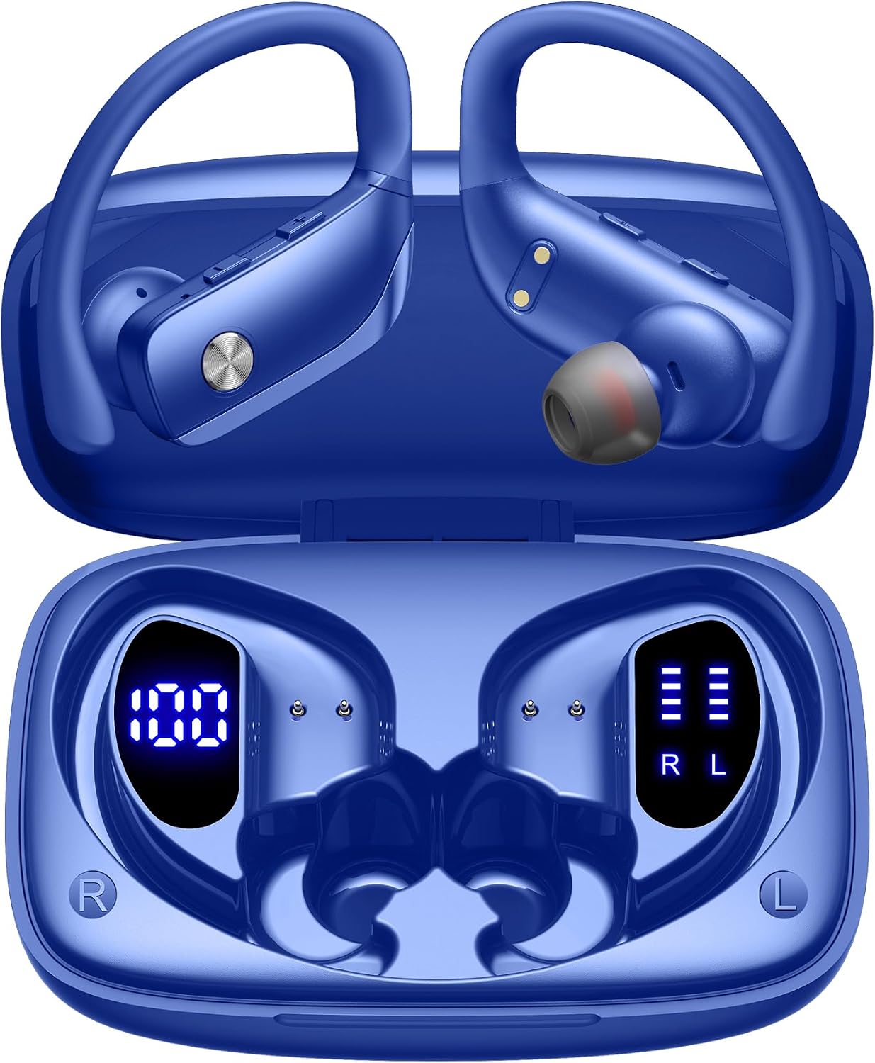 Wireless Earbuds with 80H Play - Sports Earphone Hook recension och pris