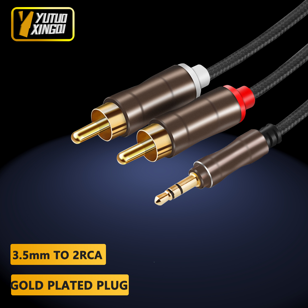 3.5 mm To 2RCA Double Lotus Au - Cable Extension 3.5 recension och pris