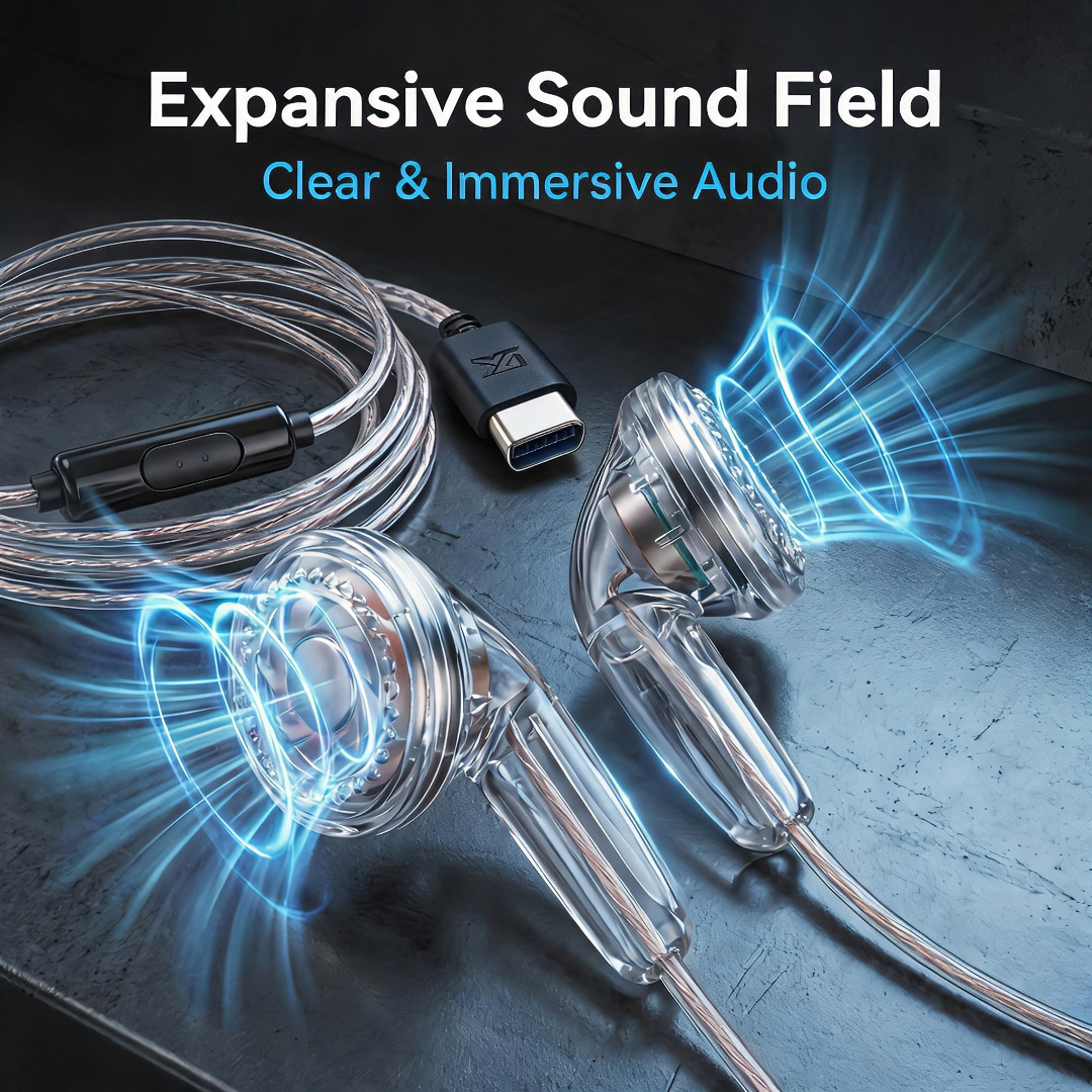 Type-C Wired Earbuds Retro Loo - Wired Earphone Mic recension och pris